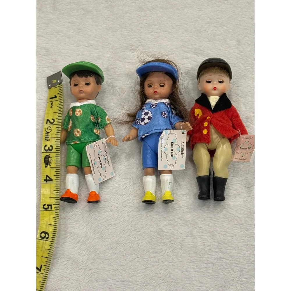 2005 Madame Alexander‎ McDonalds Dolls Kick It Boy Girl Equestrian Girl Set of 3